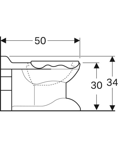 Приставной унитаз Geberit Bambini Y212010000