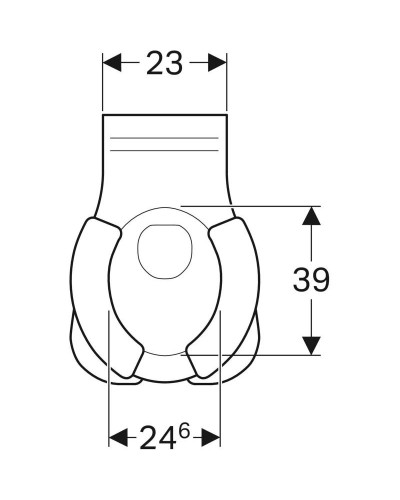 Приставной унитаз Geberit Bambini Y212010000