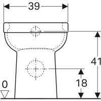 Приставной унитаз Geberit Renova Comfort 218500000