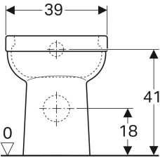 Приставной унитаз Geberit Renova Comfort 218500000