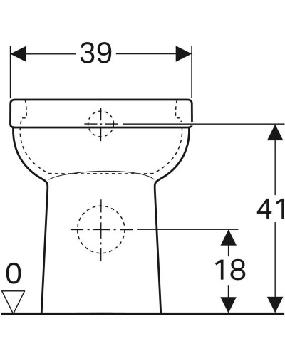 Приставной унитаз Geberit Renova Comfort 218500000