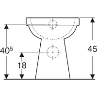 Приставной унитаз Geberit Renova Comfort 218510000