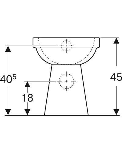 Приставной унитаз Geberit Renova Comfort 218510000