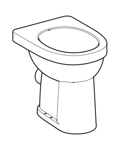 Приставной унитаз Geberit Renova Comfort 218510000