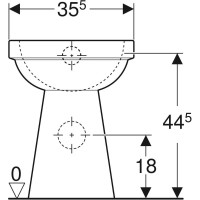 Приставной унитаз Geberit Renova Comfort 218520000