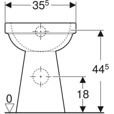 Приставной унитаз Geberit Renova Comfort 218520000
