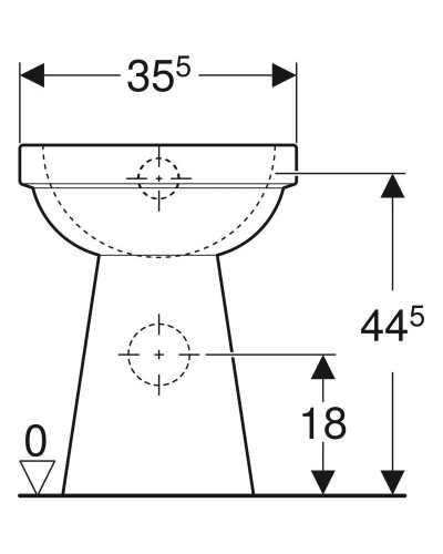 Приставной унитаз Geberit Renova Comfort 218520000