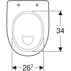 Приставной унитаз Geberit Renova Comfort 218520000