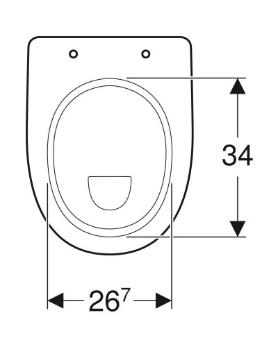 Приставной унитаз Geberit Renova Comfort 218520000