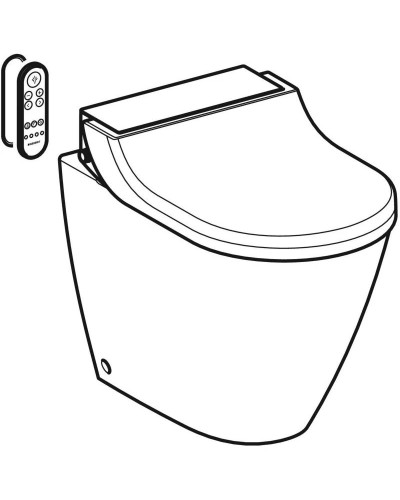 Приставной безободковый унитаз с функцией биде Geberit AquaClean Tuma Comfort 146.310.FW.1