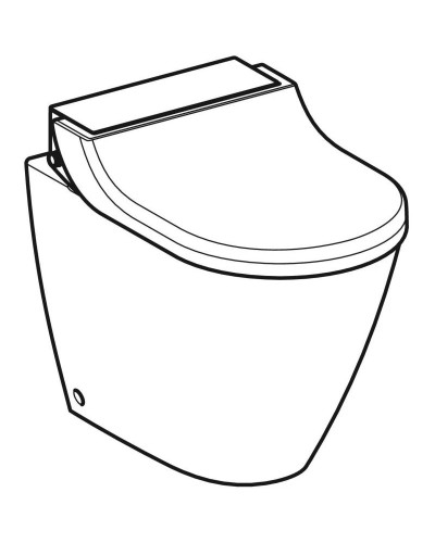 Приставной безободковый унитаз с функцией биде Geberit AquaClean Tuma Classic 146.320.11.1