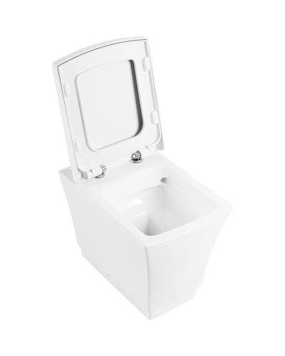 Приставной безободковый унитаз BelBagno Regina BB104CB