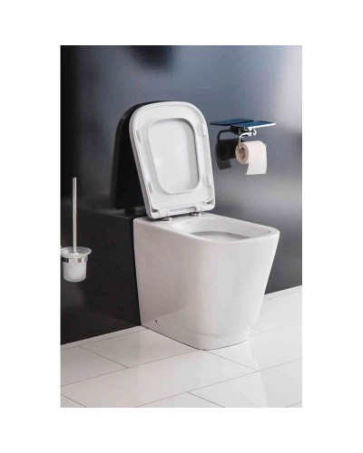 Приставной унитаз BelBagno Romina BB121CB