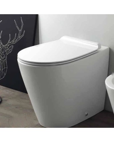 Приставной безободковый унитаз Simas Gambassi GA01bi