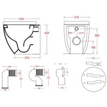 Приставной безободковый унитаз Artceram File 2.0 FLV005 41 00
