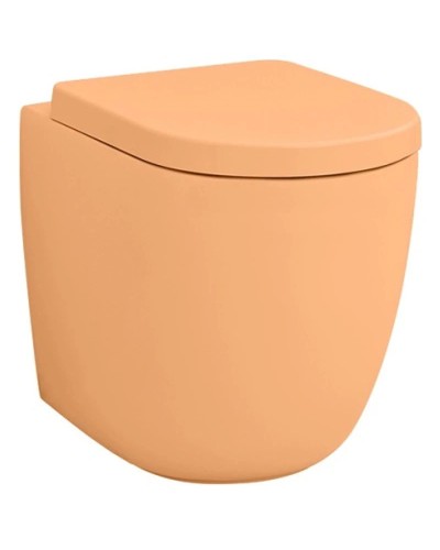 Приставной безободковый унитаз Artceram File 2.0 FLV005 13 00 arancio cammeo