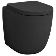 Приставной безободковый унитаз Artceram File 2.0 FLV005 17 30 nero matt