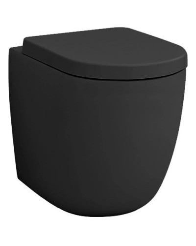 Приставной безободковый унитаз Artceram File 2.0 FLV005 17 30 nero matt