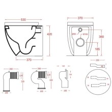 Приставной безободковый унитаз Artceram File 2.0 FLV005 17 30 nero matt