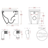 Приставной безободковый унитаз Artceram File 2.0 FLV005 12 00