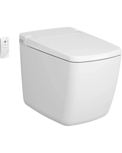 Приставной безободковый унитаз с функцией биде с сиденьем микролифт VitrA V-Care Prime 7232B403-6217