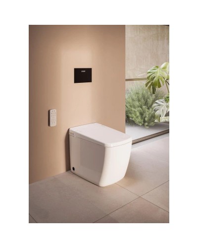 Приставной безободковый унитаз с функцией биде с сиденьем микролифт VitrA V-Care Prime 7232B403-6217