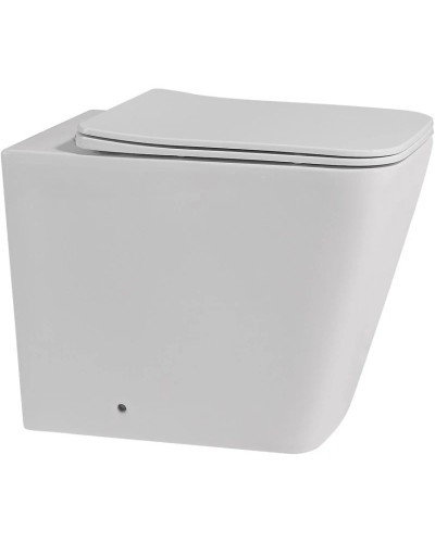 Приставной безободковый унитаз с сиденьем микролифт Abber Rechteck AC1211