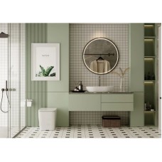 Приставной безободковый унитаз с сиденьем микролифт Abber Rechteck AC1211