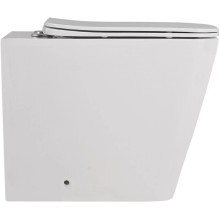 Приставной безободковый унитаз с сиденьем микролифт Abber Rechteck AC1211