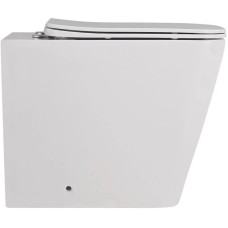 Приставной безободковый унитаз с сиденьем микролифт Abber Rechteck AC1211