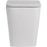 Приставной безободковый унитаз с сиденьем микролифт Abber Rechteck AC1211