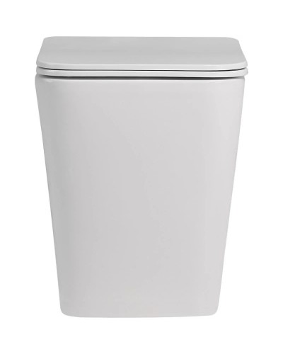 Приставной безободковый унитаз с сиденьем микролифт Abber Rechteck AC1211