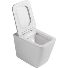 Приставной безободковый унитаз с сиденьем микролифт Abber Rechteck AC1211