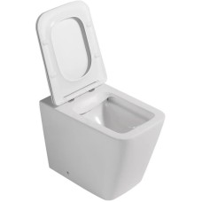 Приставной безободковый унитаз с сиденьем микролифт Abber Rechteck AC1211