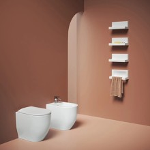 Приставной безободковый унитаз Artceram Monet MNV002 01 00