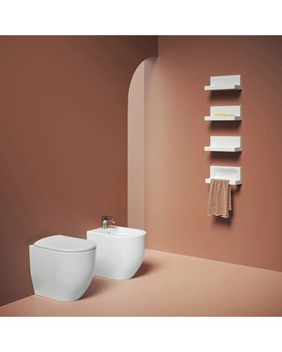 Приставной безободковый унитаз Artceram Monet MNV002 01 00