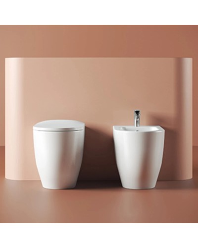 Приставной безободковый унитаз Artceram Monet MNV002 01 00