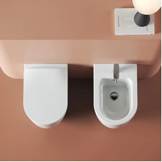 Приставной безободковый унитаз Artceram Monet MNV002 01 00