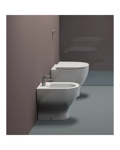 Приставной безободковый унитаз GSI City 911011