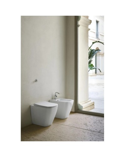 Приставной безободковый унитаз GSI Nubes 961009