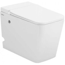 Напольный унитаз с сиденьем микролифт с импульсным смывом Abber Rechteck AC1213P