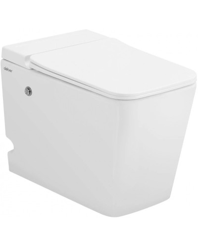 Напольный унитаз с сиденьем микролифт с импульсным смывом Abber Rechteck AC1213P