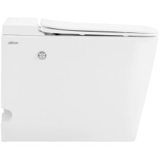 Напольный унитаз с сиденьем микролифт с импульсным смывом Abber Rechteck AC1213P