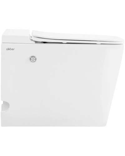 Напольный унитаз с сиденьем микролифт с импульсным смывом Abber Rechteck AC1213P