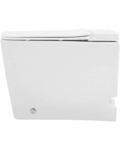 Напольный унитаз с сиденьем микролифт с импульсным смывом Abber Rechteck AC1213P