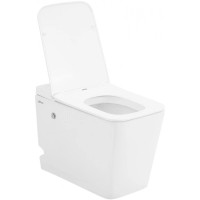 Напольный унитаз с сиденьем микролифт с импульсным смывом Abber Rechteck AC1213P