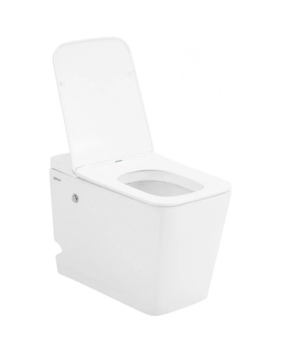 Напольный унитаз с сиденьем микролифт с импульсным смывом Abber Rechteck AC1213P