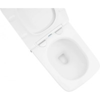 Напольный унитаз с сиденьем микролифт с импульсным смывом Abber Rechteck AC1213P