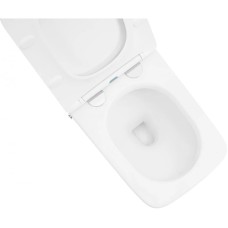 Напольный унитаз с сиденьем микролифт с импульсным смывом Abber Rechteck AC1213P