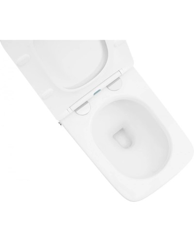 Напольный унитаз с сиденьем микролифт с импульсным смывом Abber Rechteck AC1213P